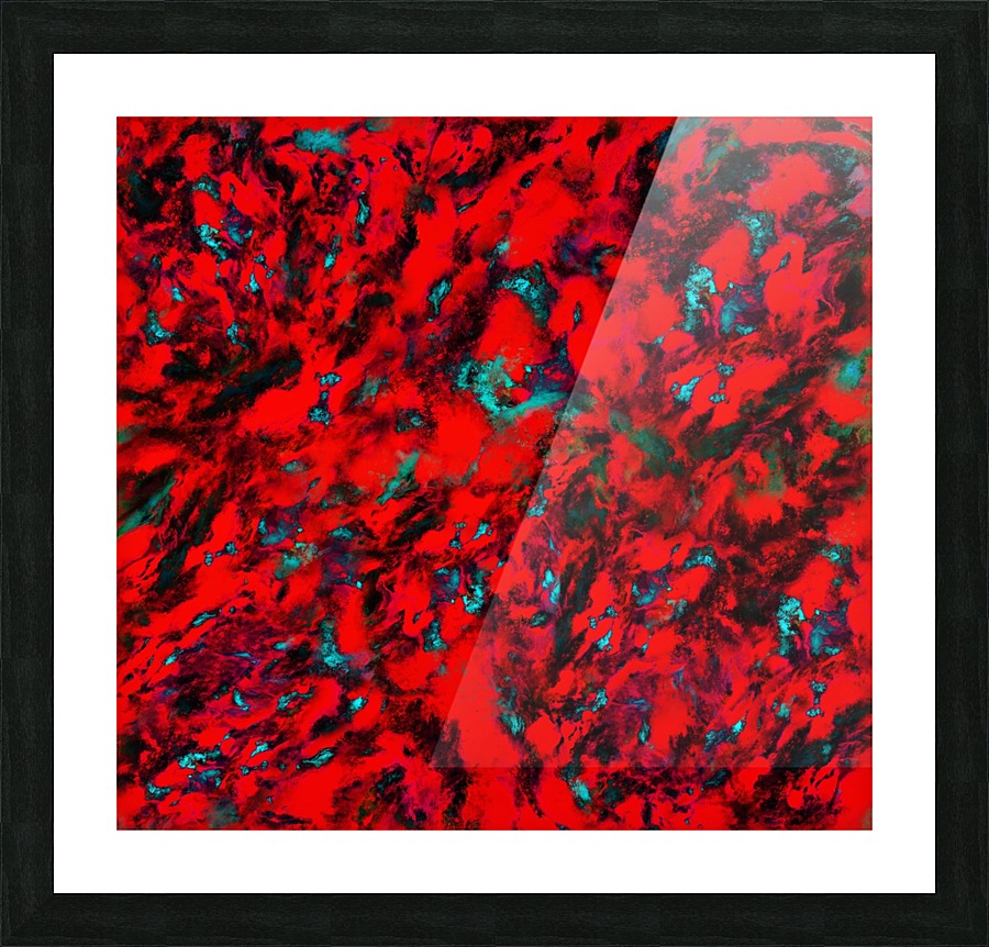 Fluttering red Picture Frame print
