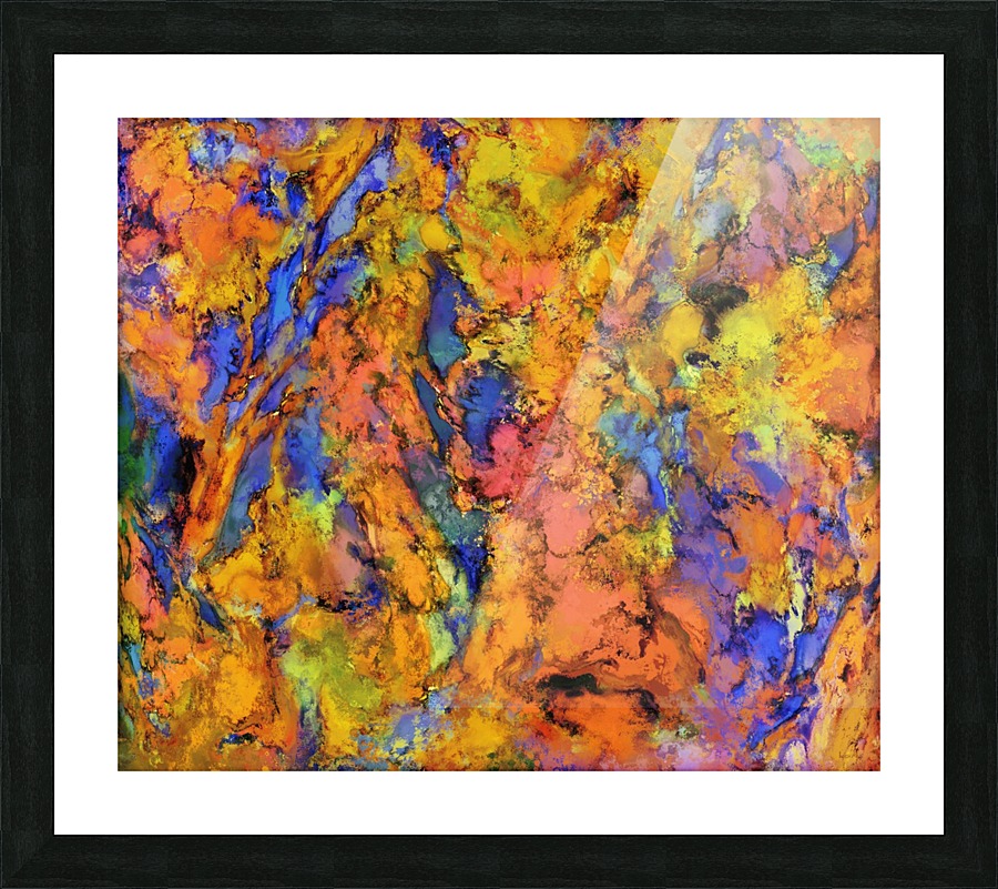 Landslip Picture Frame print