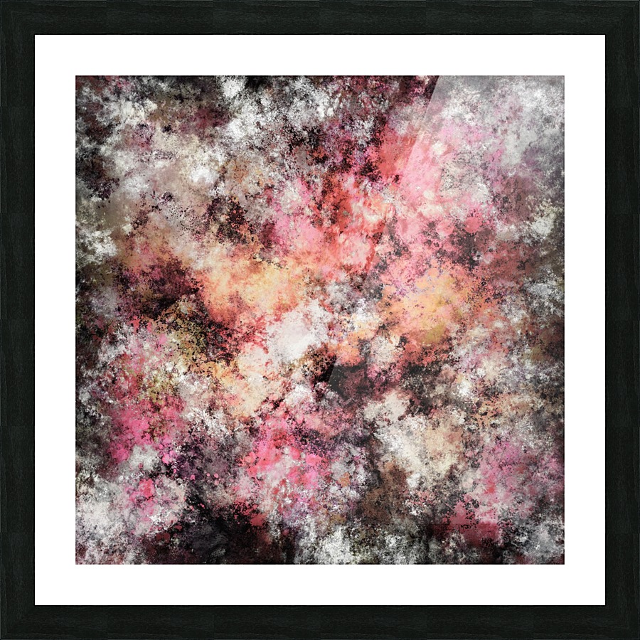 Pink stone Picture Frame print
