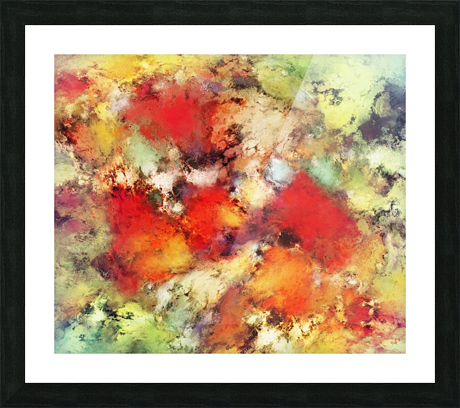 Red colour identity Picture Frame print