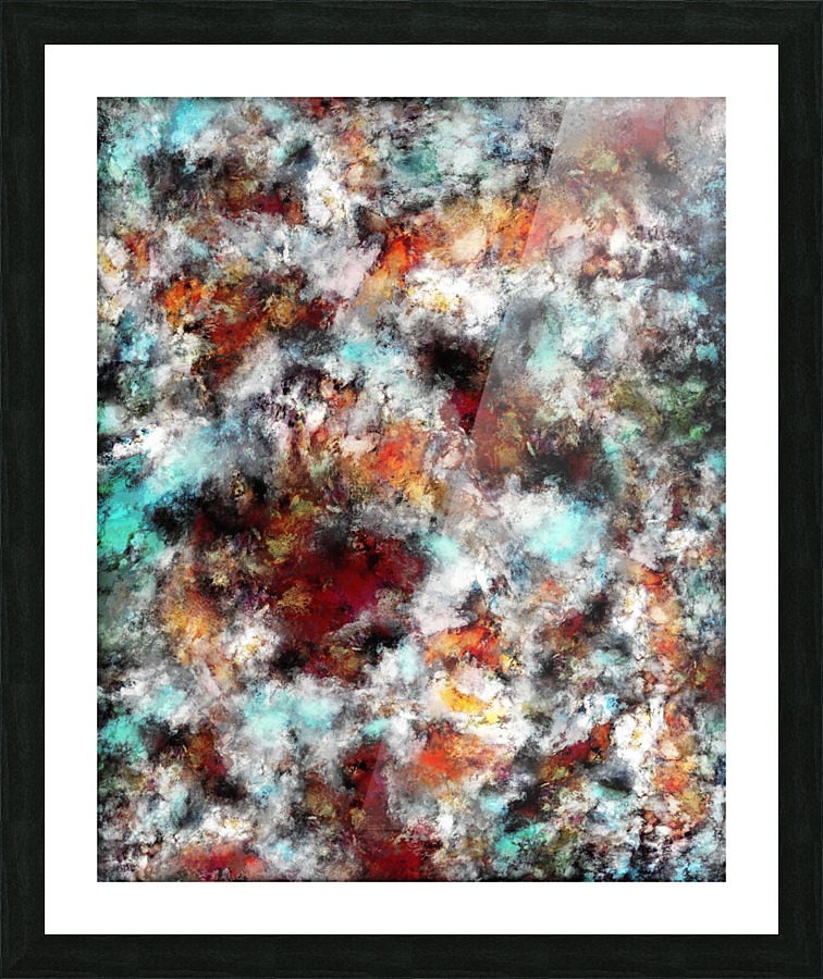 Volcanic ice Picture Frame print