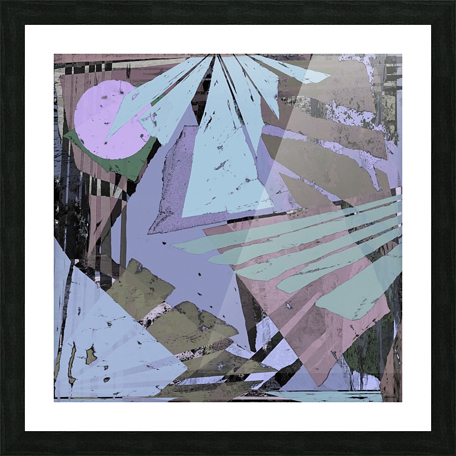 Broken window pane Picture Frame print
