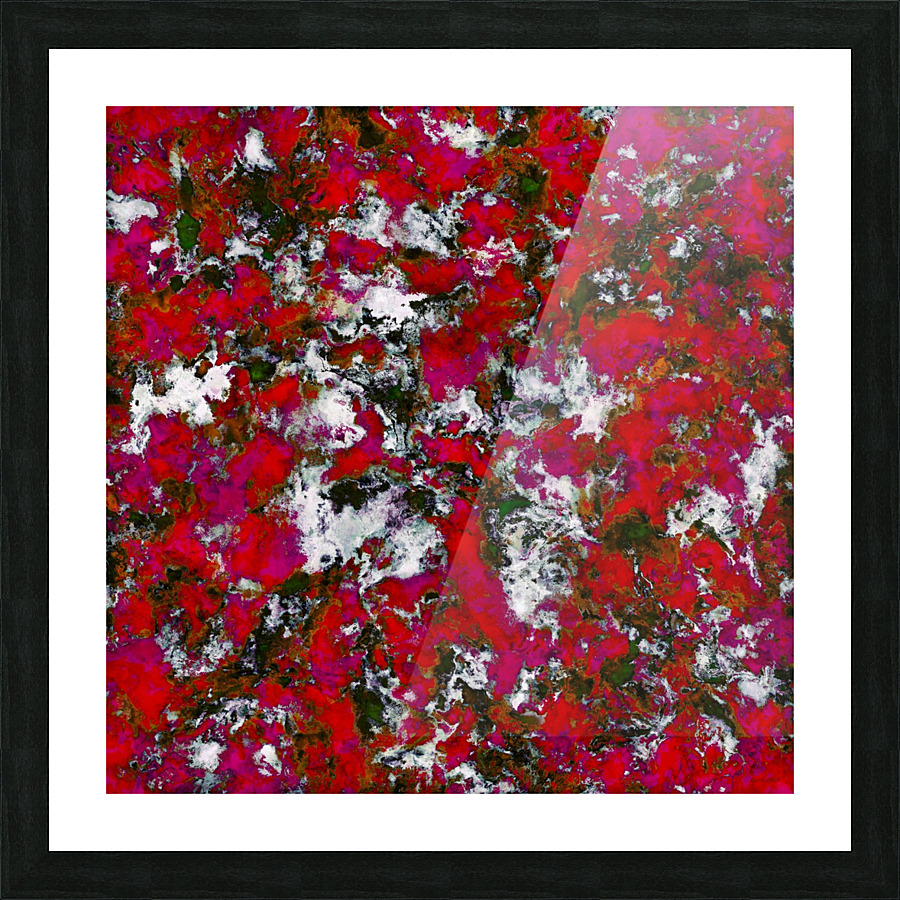 Snow and red Picture Frame print