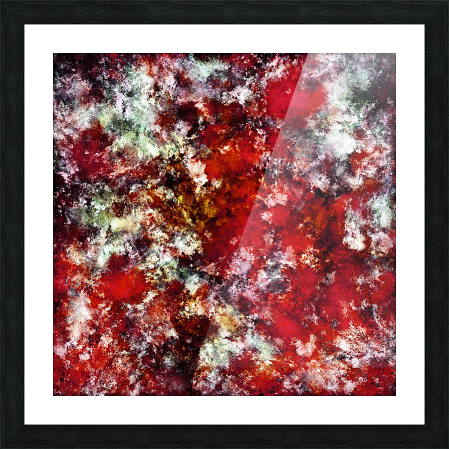 The red crying rocky surface Picture Frame print