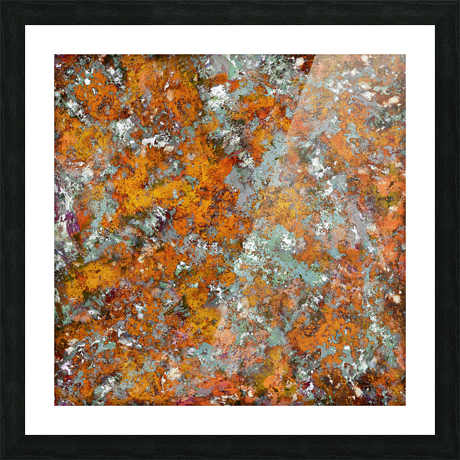 Leaves in the water Picture Frame print