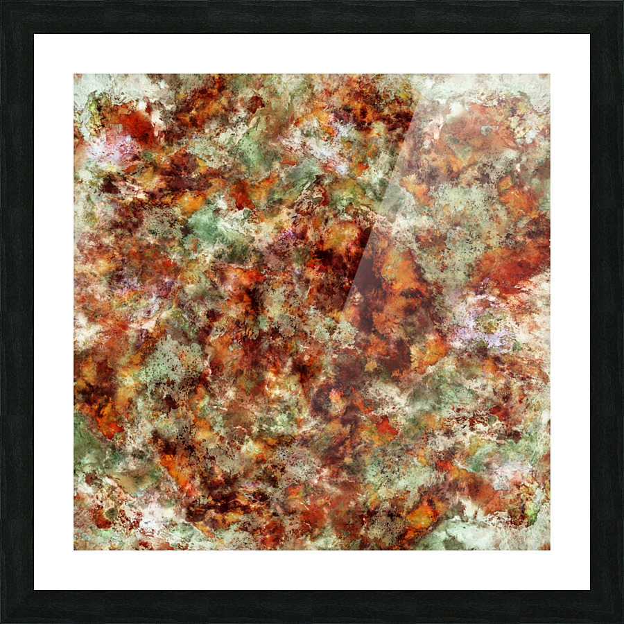 Submerged leaves Picture Frame print