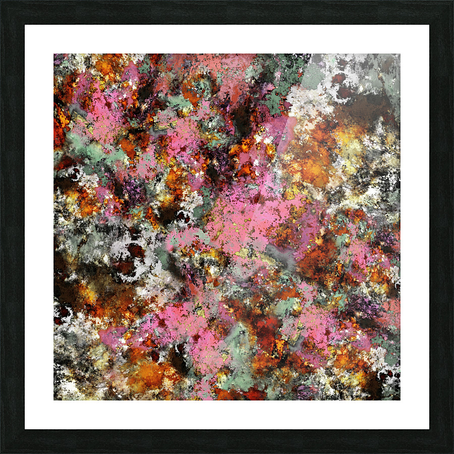 Pink erosion Picture Frame print