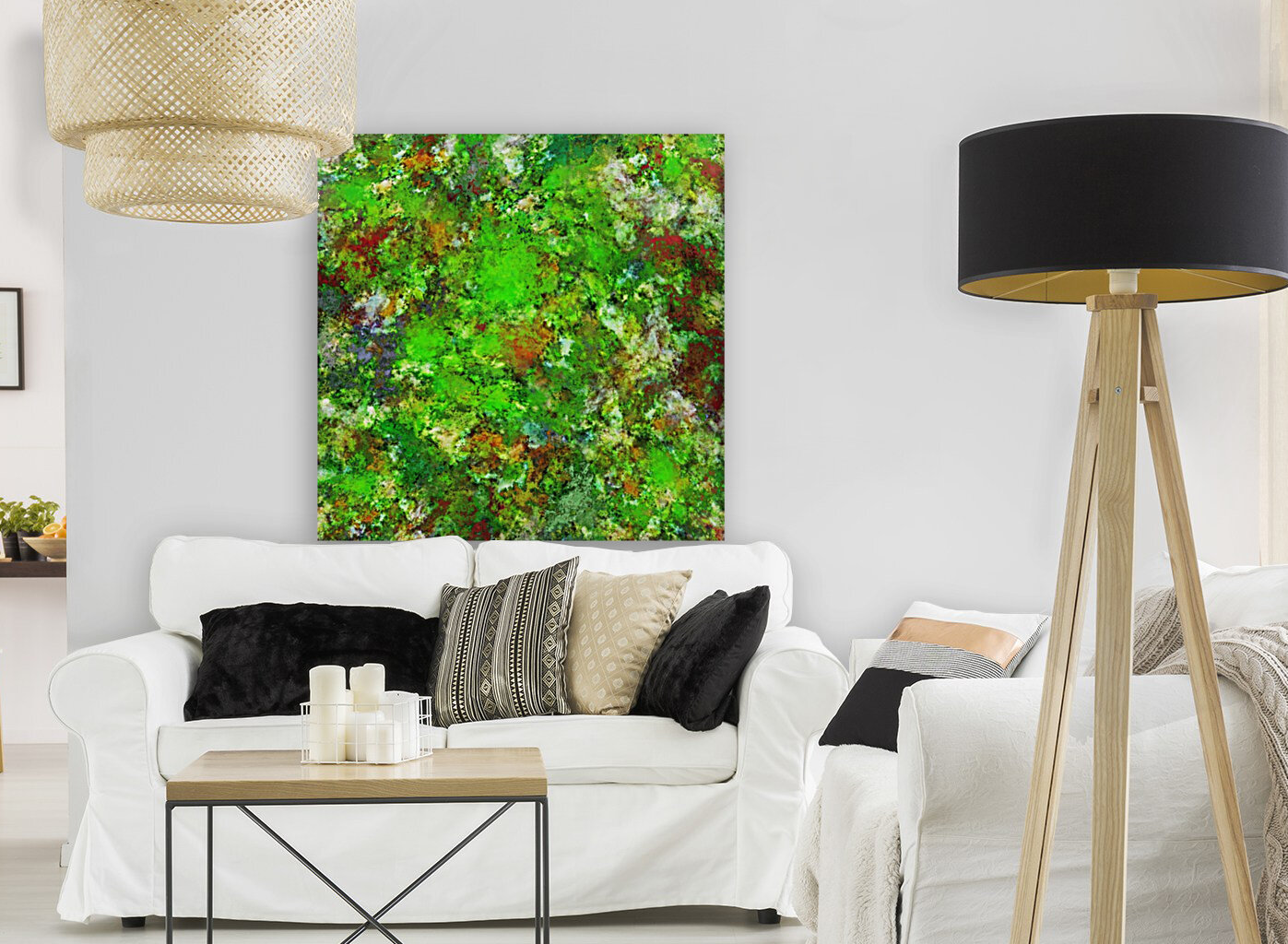 Slippery green rocks Reproduction
