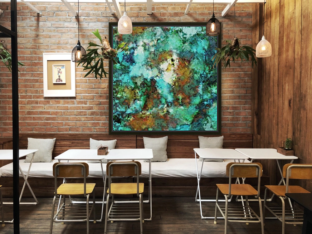 Turquoise terrain Reproduction
