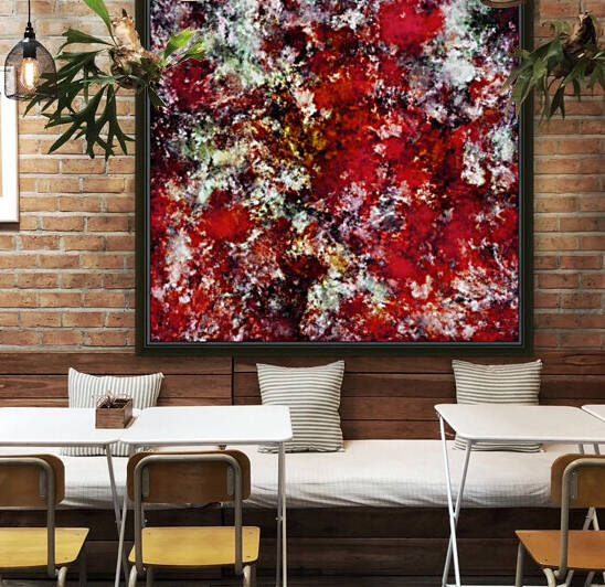 The red crying rocky surface Reproduction