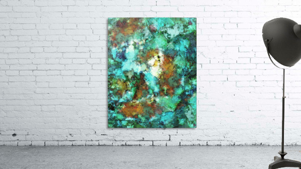Turquoise terrain Wall Preview