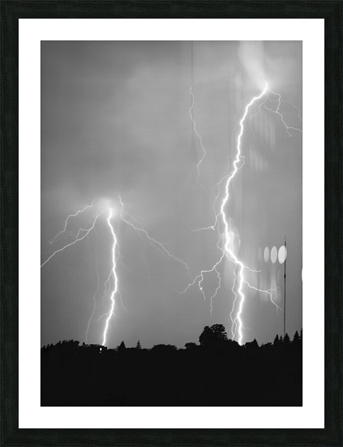 Twin bolts Picture Frame print