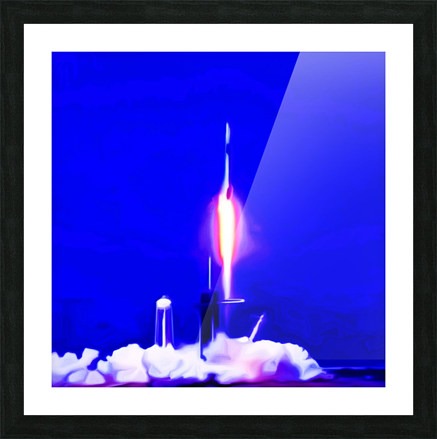 falcon 9 Picture Frame print