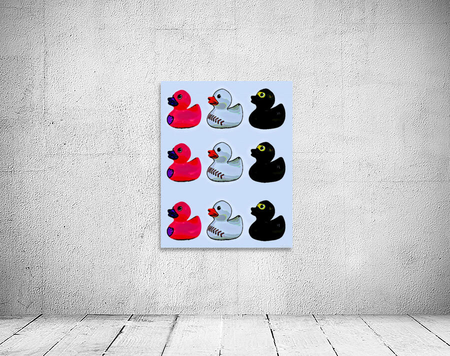 rubber duckies 3 x 3 Wall Preview
