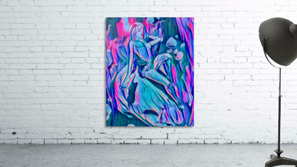 retro space chick Wall Preview