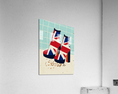 UK Flag Boots Acrylic Print