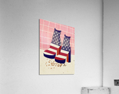US Flag Disco Boots Acrylic Print