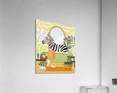 Zebra Bathing Acrylic Print
