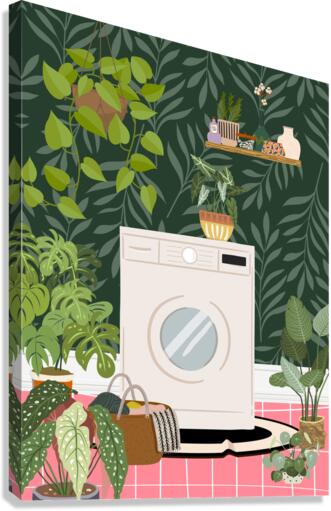 Botanical Laundry Room Canvas Print