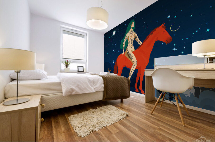 Night Ride Mural print