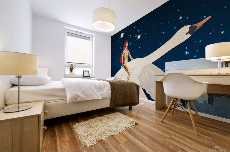 Night Flight Mural print
