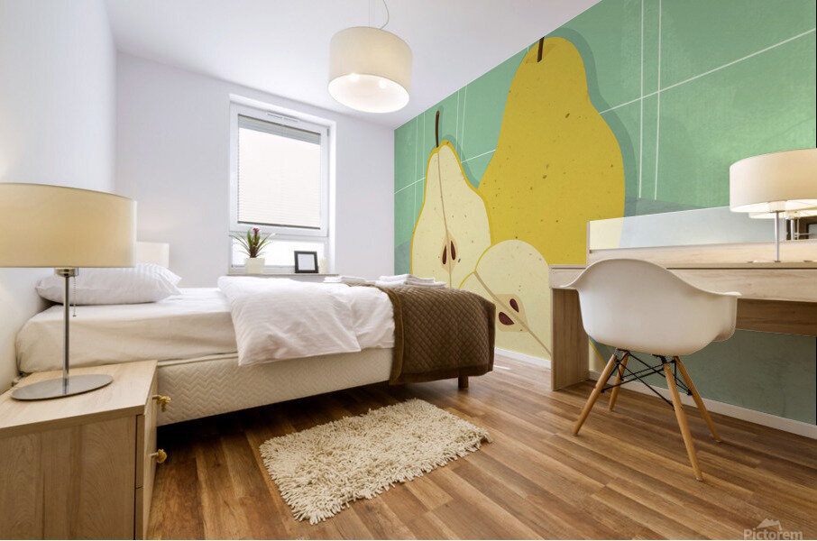 Three Pears Mural print
