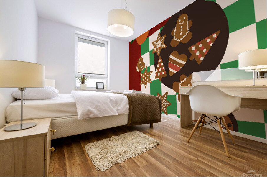 Gingerbread Cookies Mural print