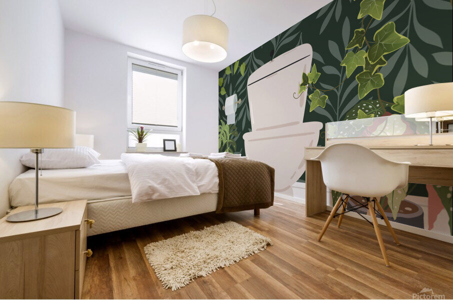 Botanical Loo Mural print