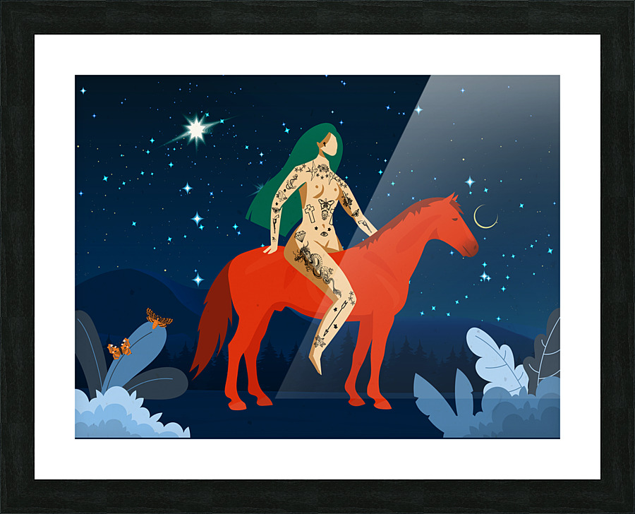 Night Ride Picture Frame print
