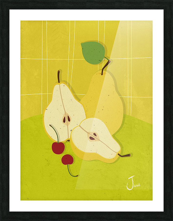 Pears  and Cherries Picture Frame print