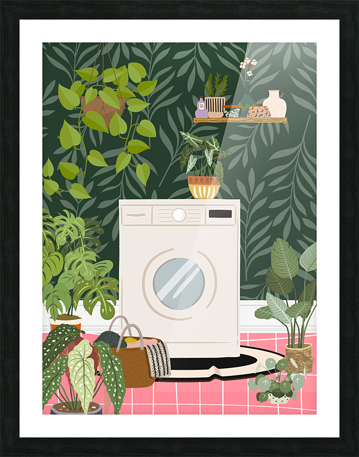 Botanical Laundry Room Picture Frame print