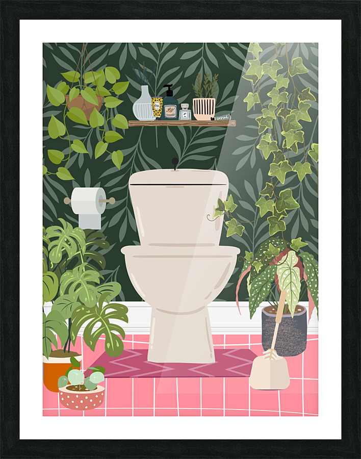 Botanical Loo Picture Frame print