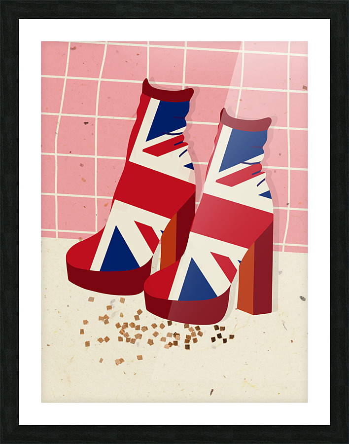 Union Jack Platforms Picture Frame print
