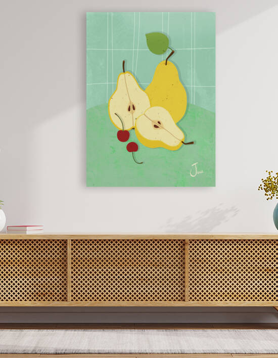 Pears Still Life by Jania Sharipzhanova