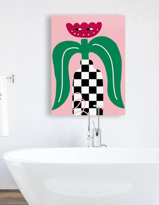 Checker Vase by Jania Sharipzhanova