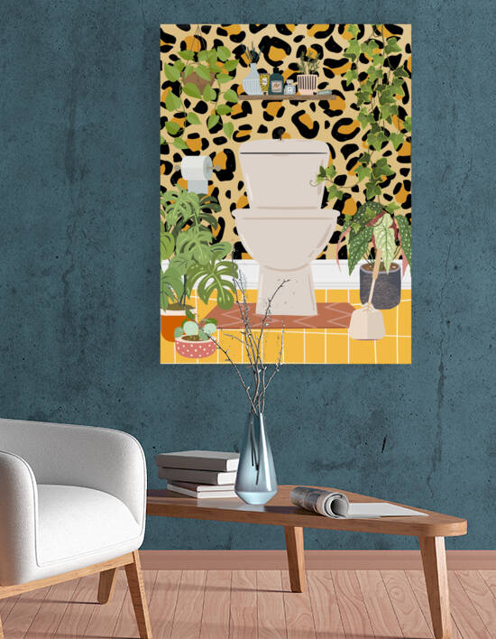 Cheetah Print Bathroom by Jania Sharipzhanova