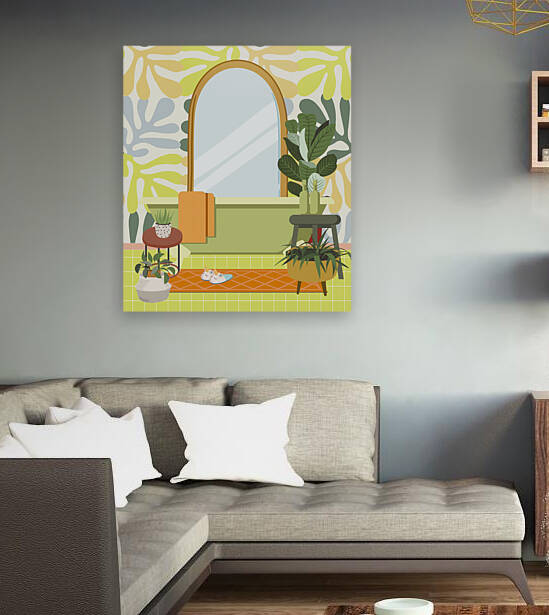 Matisse Style Bathroom by Jania Sharipzhanova
