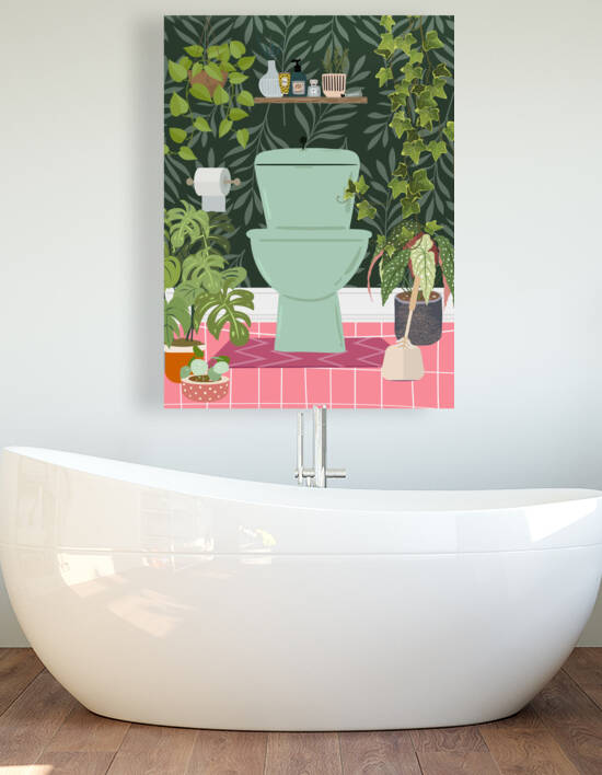 Tropical Bathroom by Jania Sharipzhanova