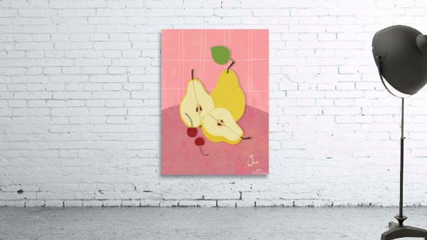 Pears on Pink Wall Preview