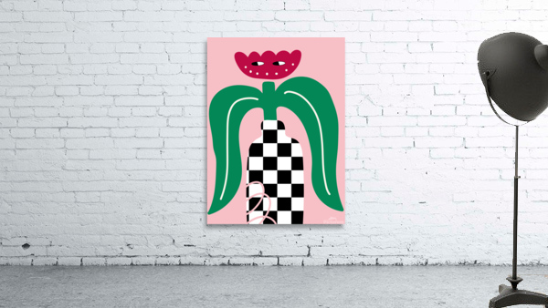Checker Vase Wall Preview