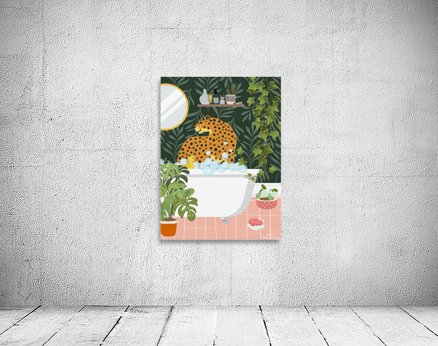 Cheetah Bathing Wall Preview