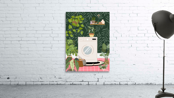 Botanical Laundry Room Wall Preview