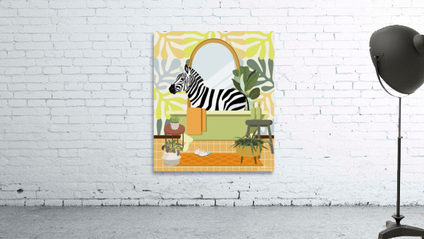 Zebra Bathing Wall Preview
