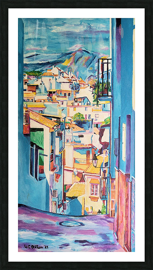 Alora Pueblo Blanco Picture Frame print