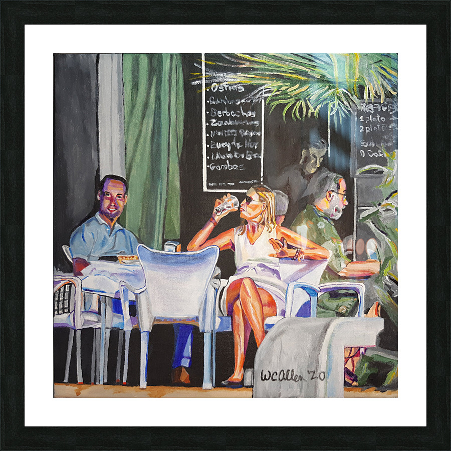 Glass Half Full Picture Frame print