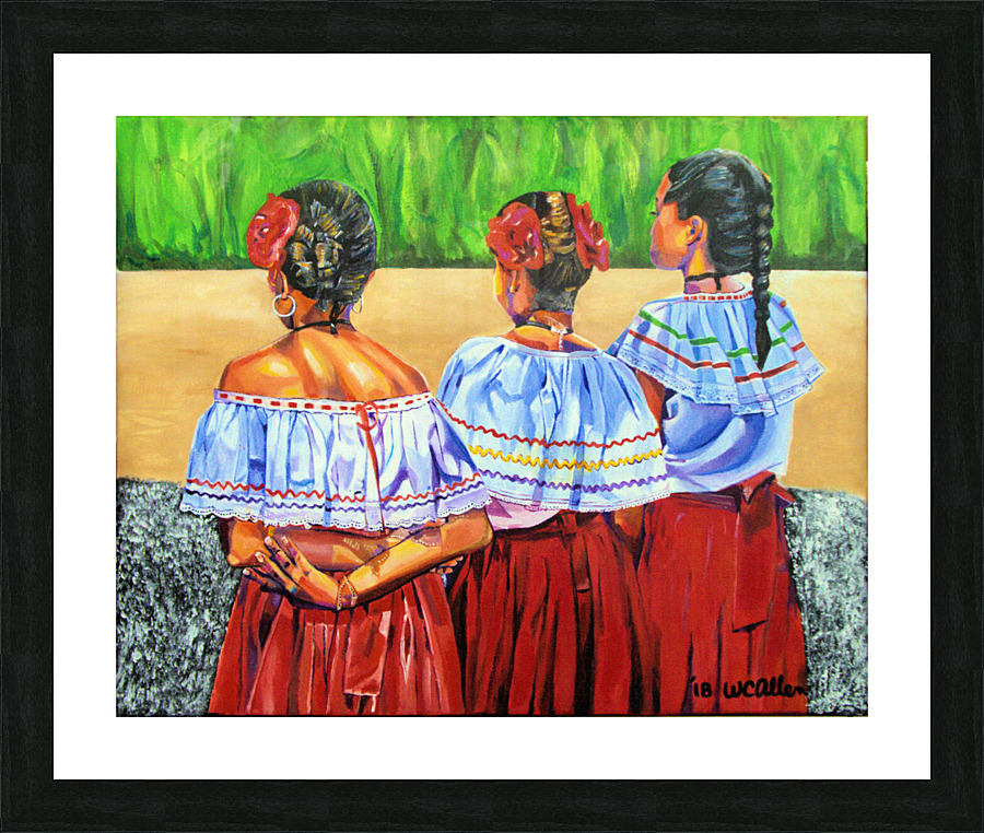 3 Dancers Picture Frame print