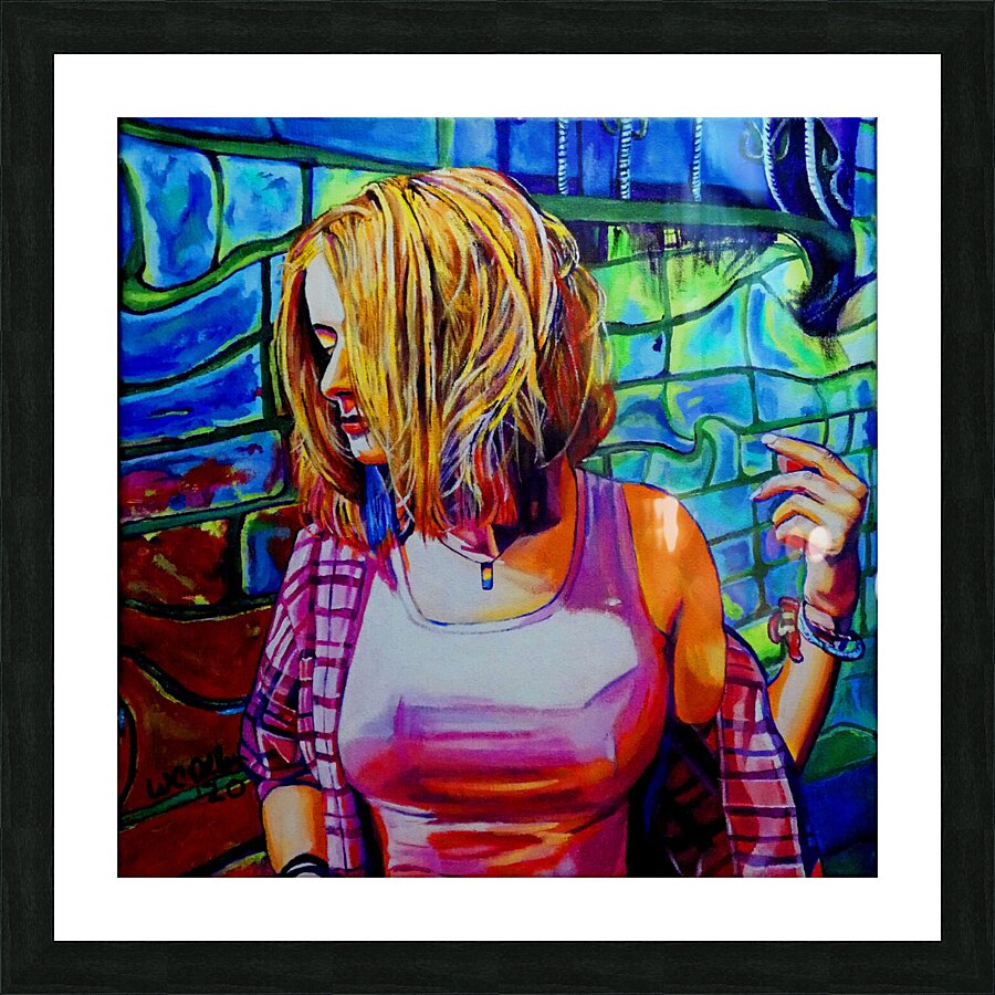Against the Wall Picture Frame print