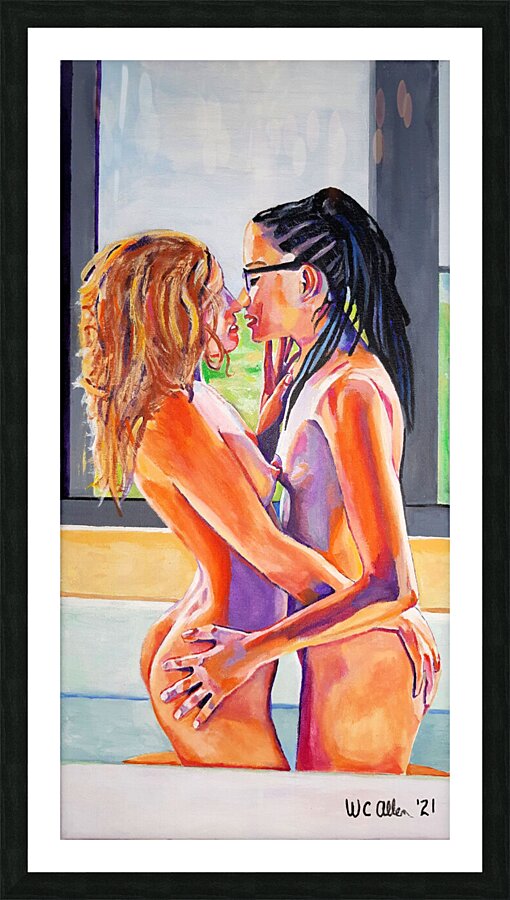 Couples  2 Just Touching Picture Frame print