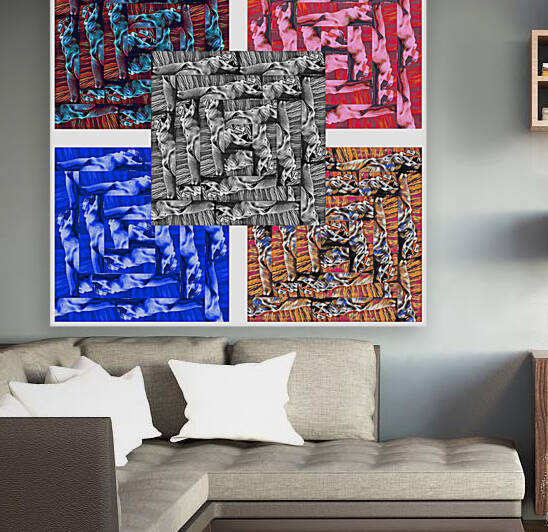 Reclining - Warhol style Reproduction
