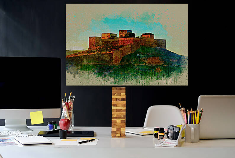 DBD - Sunrise Over Alora Castle  by Wayne C Allen